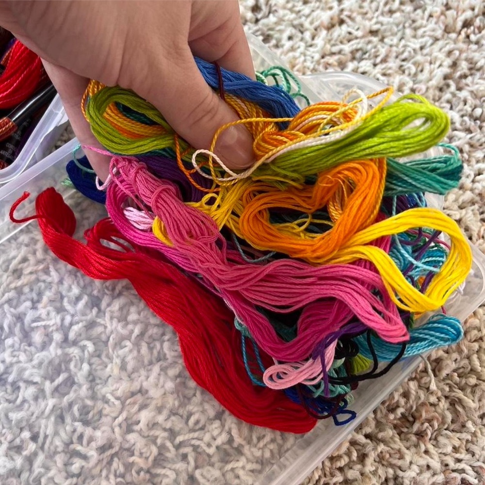 Colorful Embroidery String and Bead Set - Picture 7 of 8